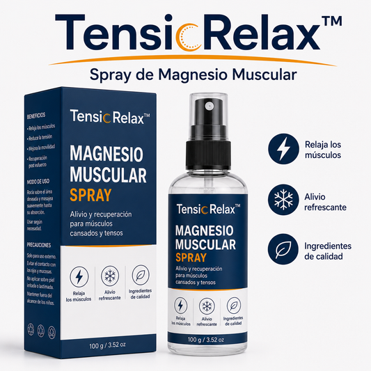 TensioRelax™ — Spray de Magnesio Muscular
